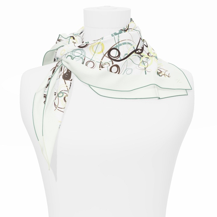 "Whiplash" Square 70 scarf