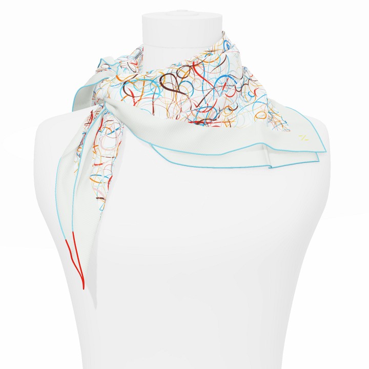 "Whiplash" Square 70 scarf