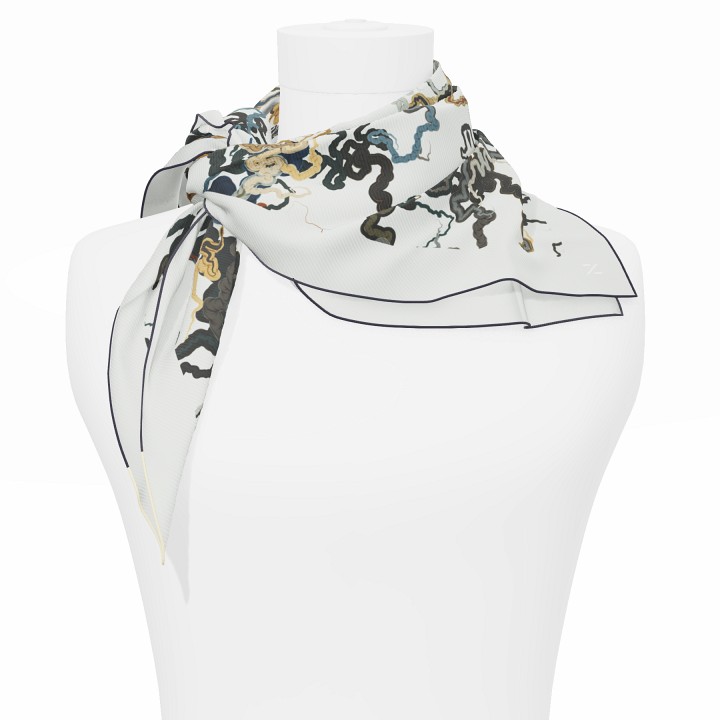 "Whiplash" Square 70 scarf