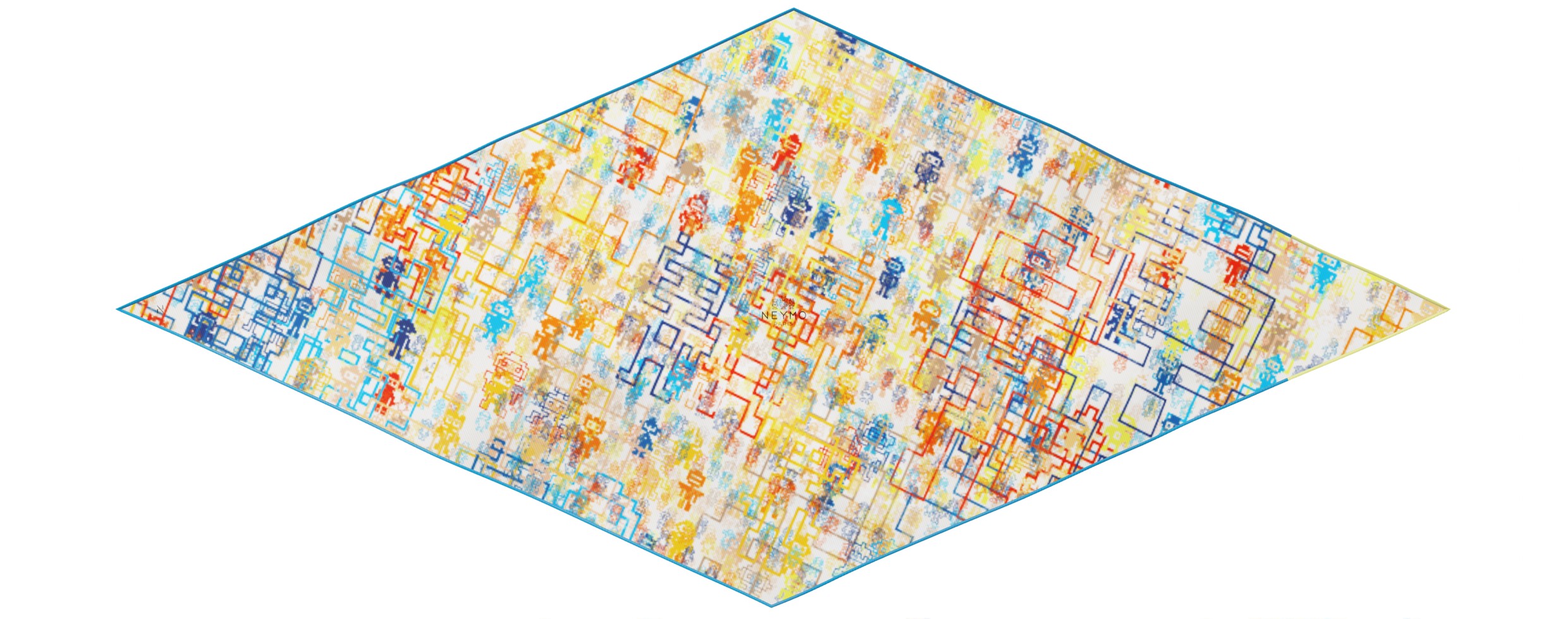 "Silk-Bots" arrow 140 scarf