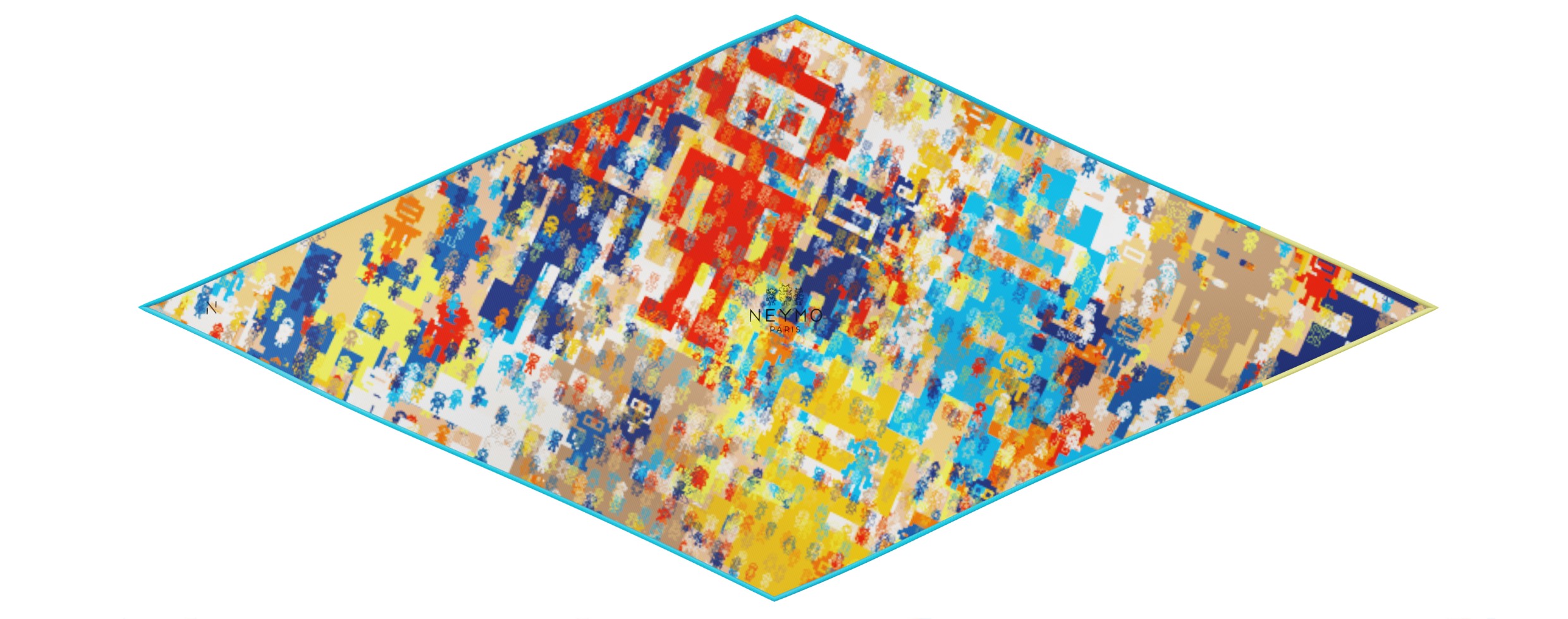 "Silk-Bots" dart scarf