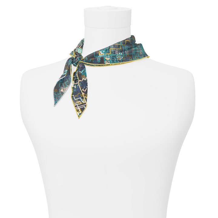 "Silk-Bots" dart scarf