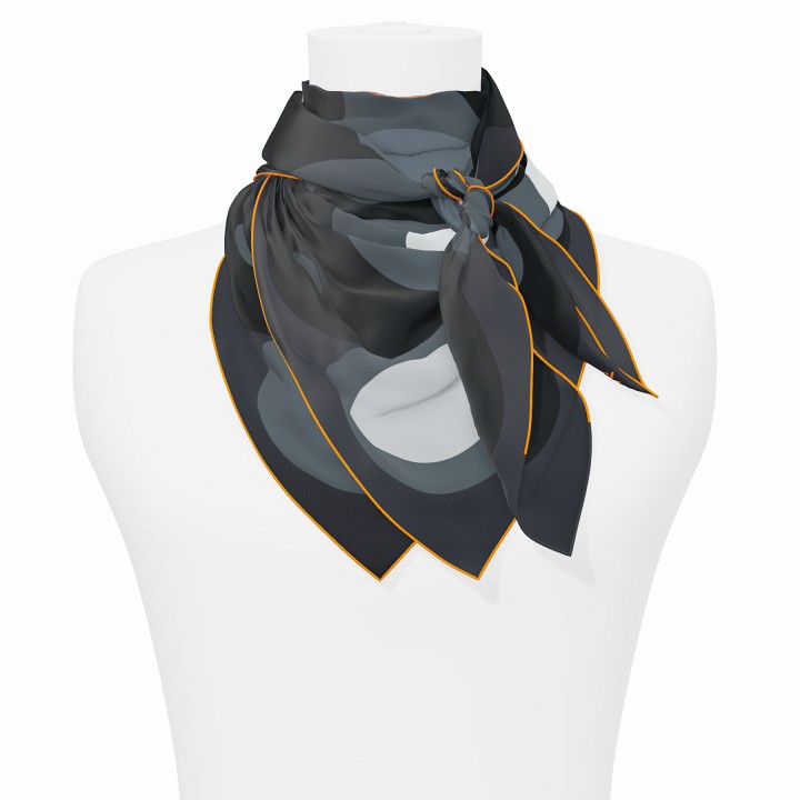 "Chaines de vélo" square 90 scarf