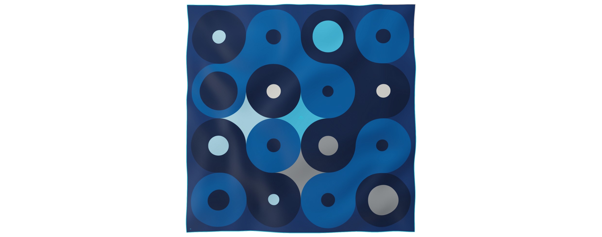 "Chaines de vélo" giant square 130 scarf