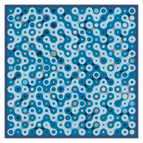 "Chaines de vélo" giant square 130 scarf