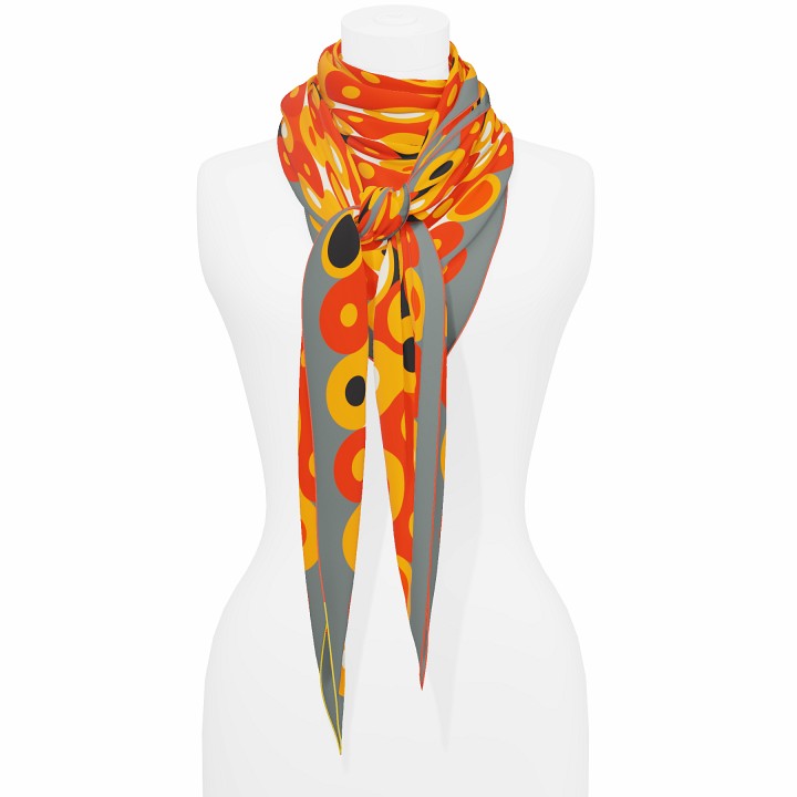 "Chaines de vélo" giant square 130 scarf