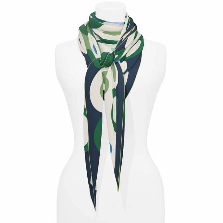 "Chaines de vélo" giant square 130 scarf