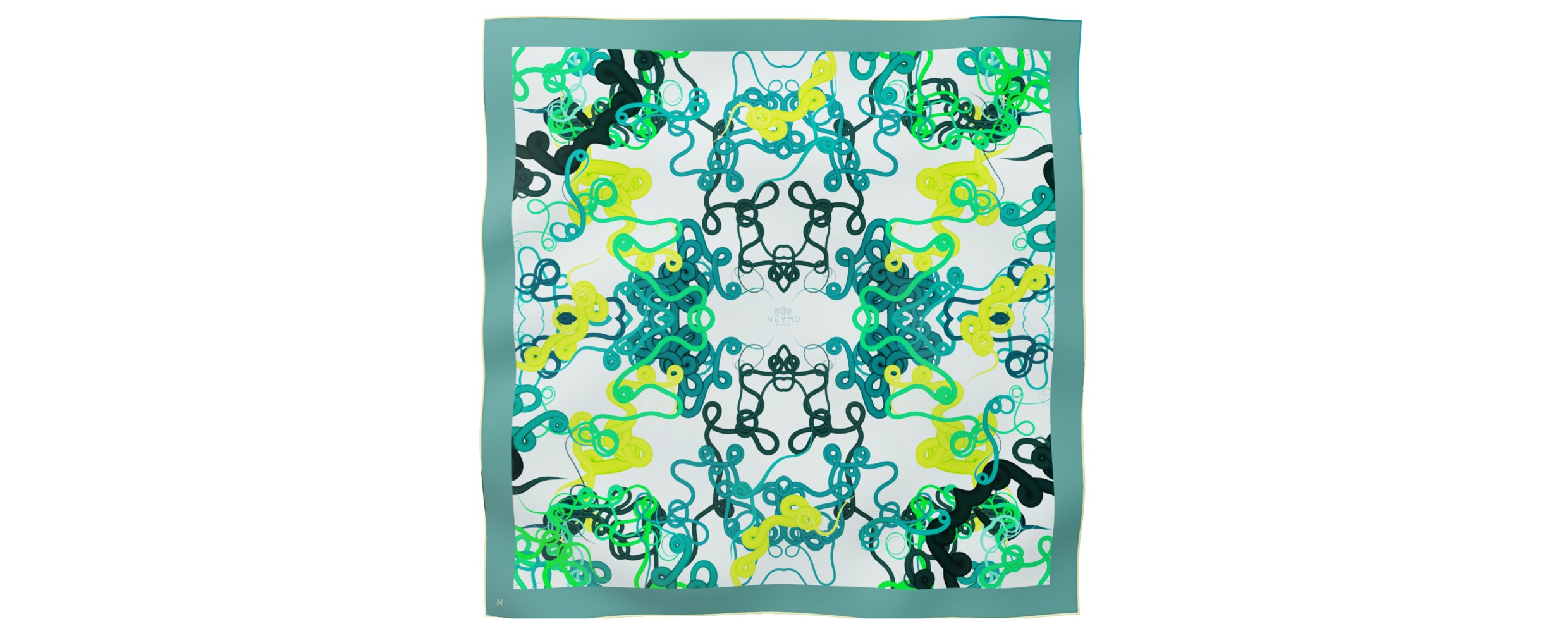 "Whiplash" Square 90 scarf