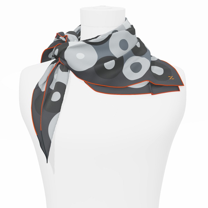 "Chaines de vélo" square 70 scarf