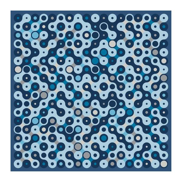 "Chaines de vélo" square 70 scarf