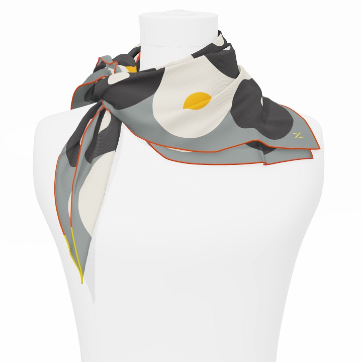 "Chaines de vélo" square 70 scarf