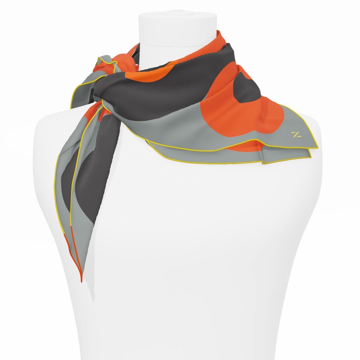 "Chaines de vélo" square 70 scarf