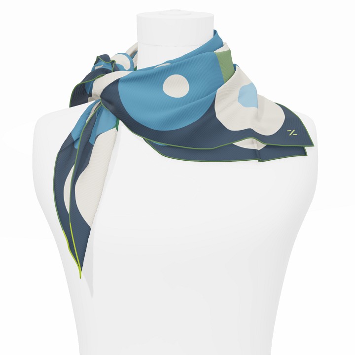 "Chaines de vélo" square 70 scarf