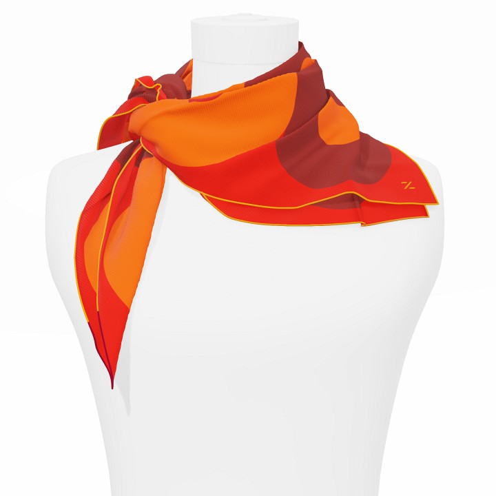 "Chaines de vélo" square 70 scarf