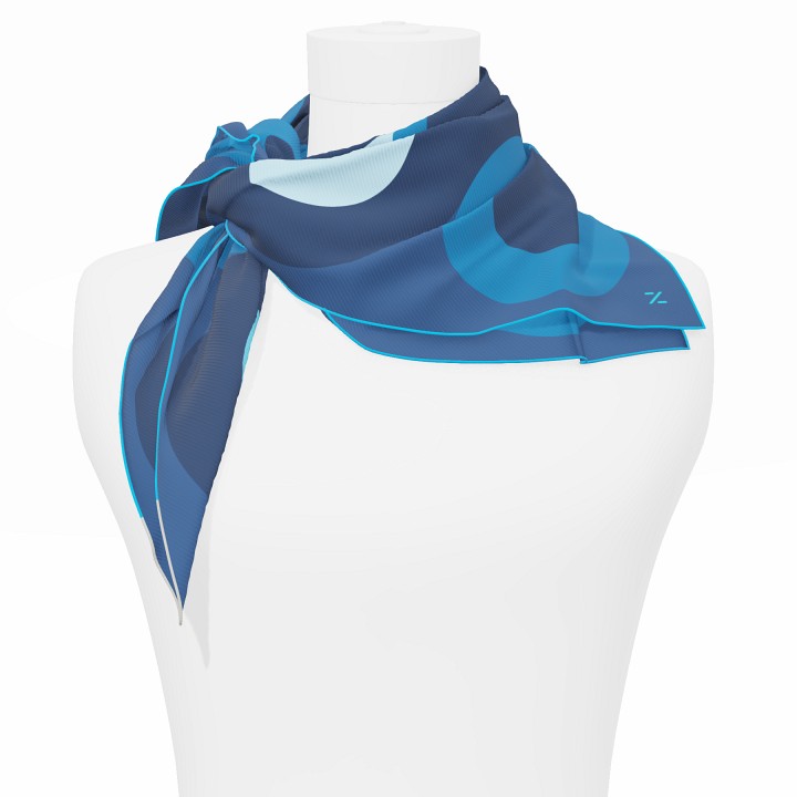 "Chaines de vélo" square 70 scarf