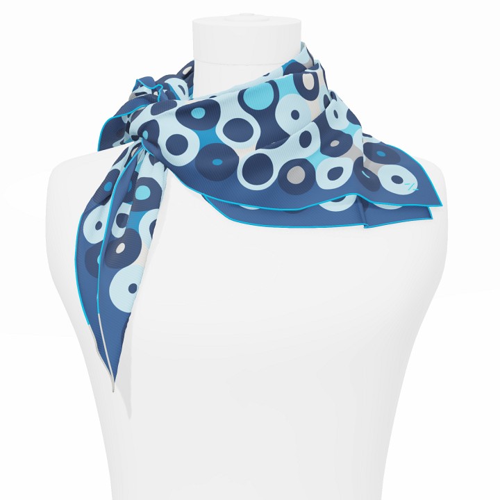 "Chaines de vélo" square 70 scarf