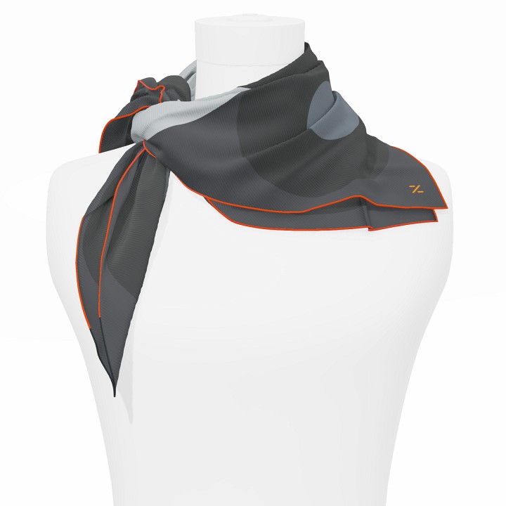 "Chaines de vélo" square 70 scarf