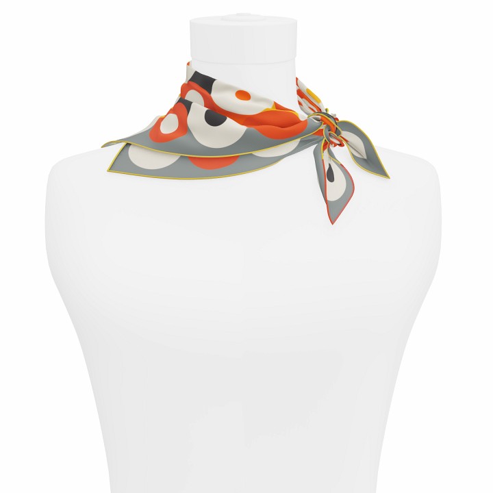 "Chaines de vélo" square 45 scarf