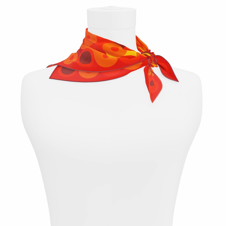 "Chaines de vélo" square 45 scarf