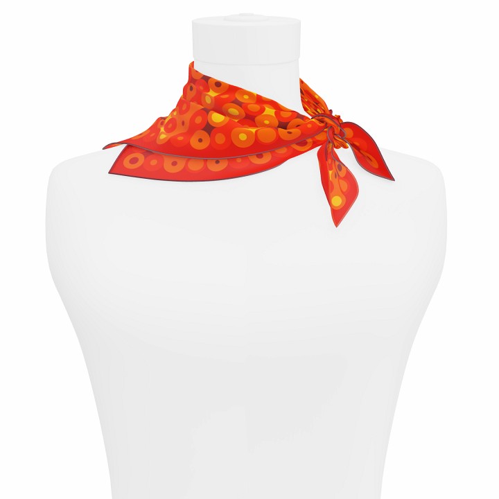 "Chaines de vélo" square 45 scarf