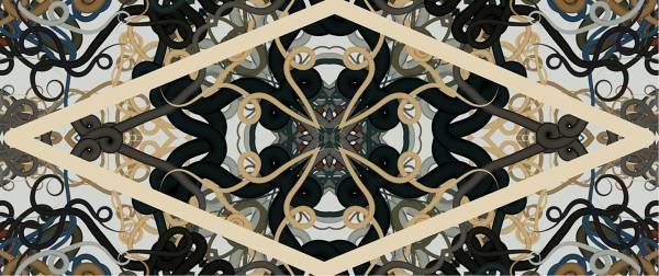 "Whiplash" arrow scarf