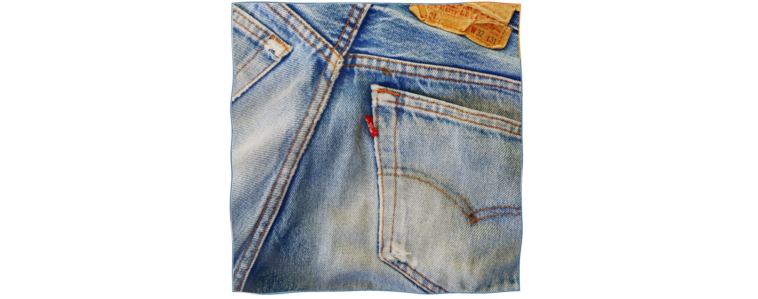 vintage denim sample Giant square 90