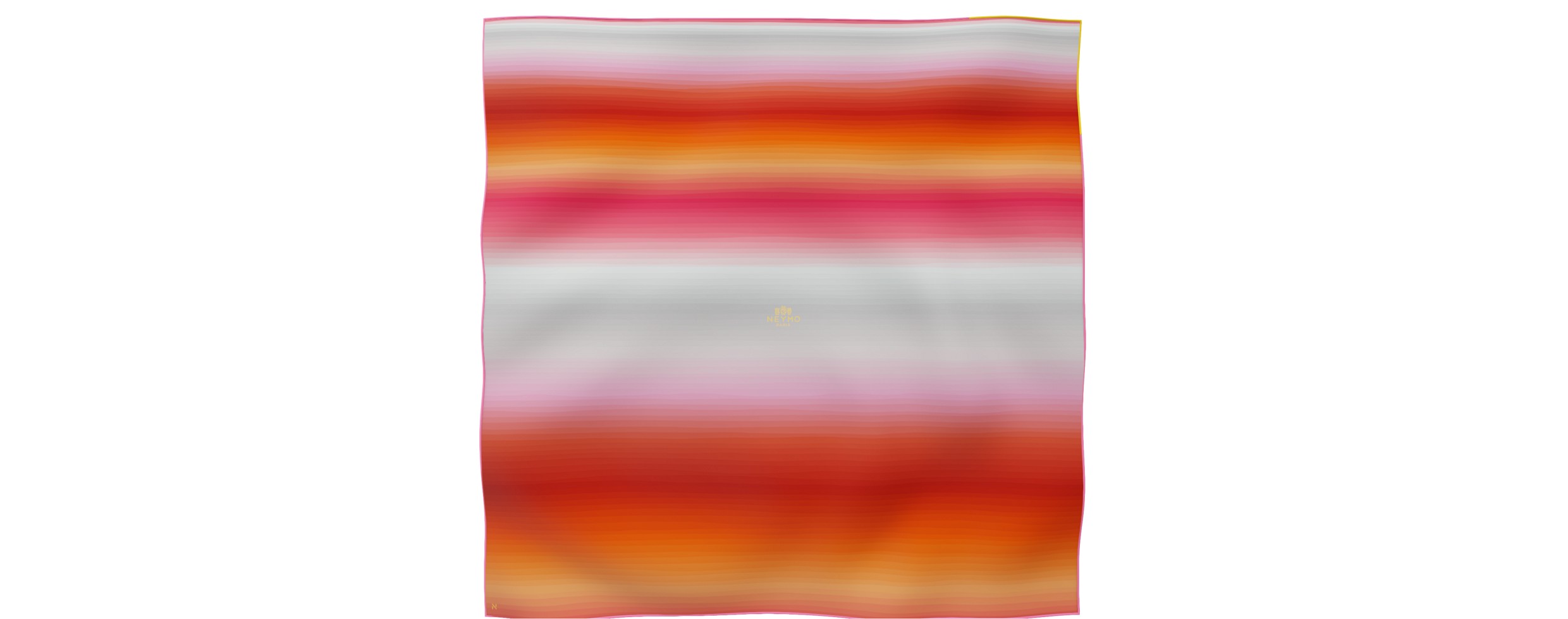 "Seasky" square 90 scarf